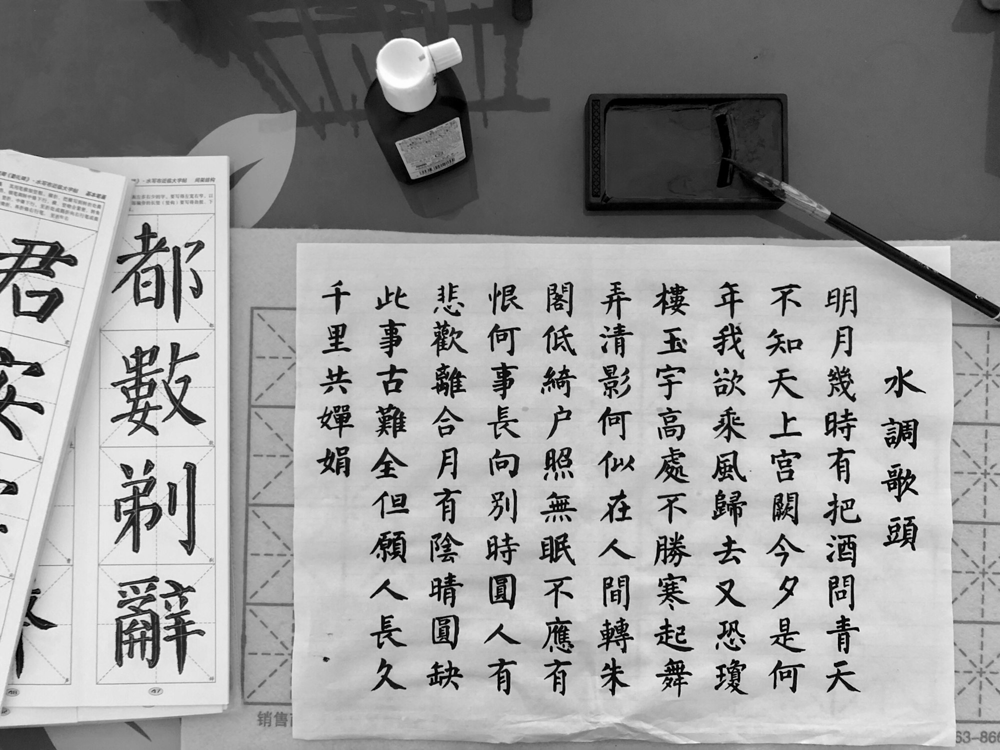 Page de calligraphie chinoise